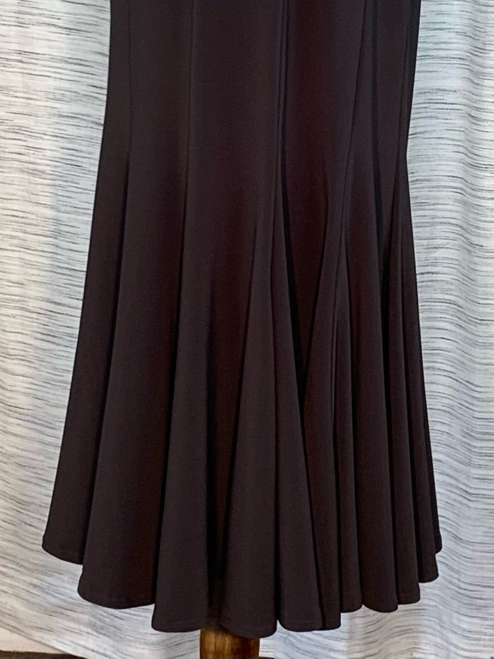 Joseph Ribkoff Dark Brown Maxi Skirt with Flared Hem - Picture 13 of 16